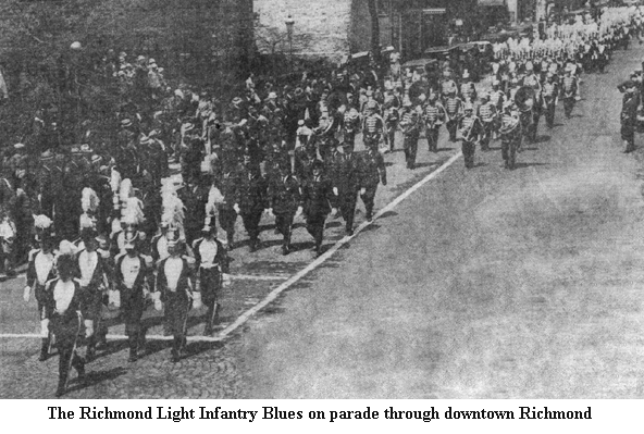Richmond Light Infantry Blues On Parade