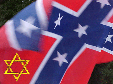 Star of David with Southern Flag