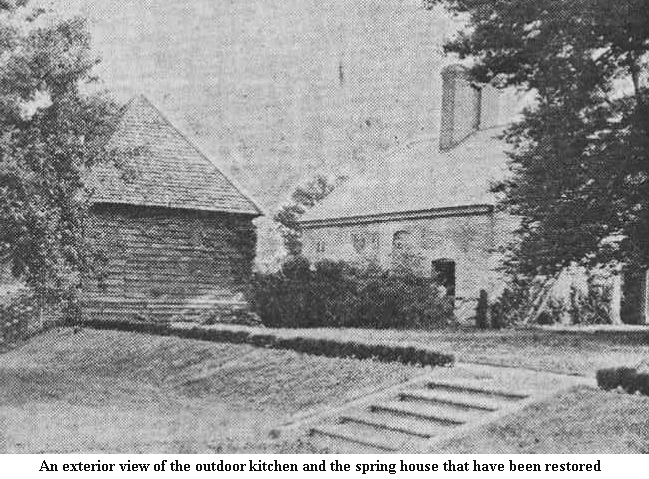 Outdoor kitchen at Stratford Hall